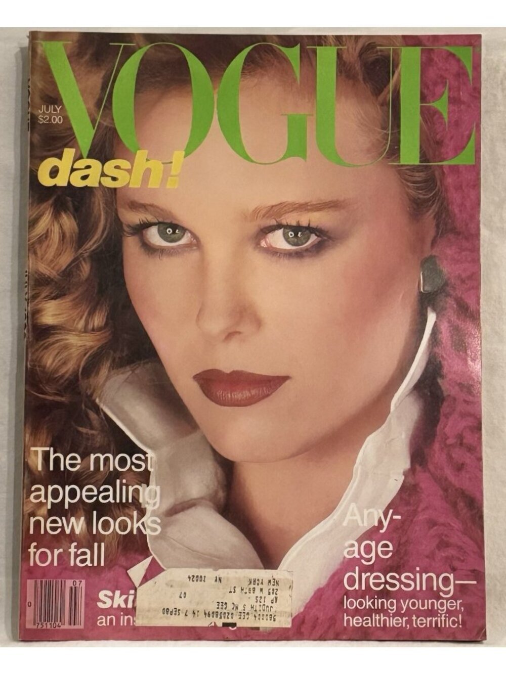 VOGUE - July 1980 - Nancy Donahue Cover